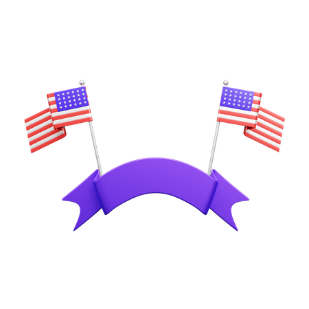 Usa Flag  3D Icon