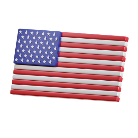 USA Flag  3D Icon