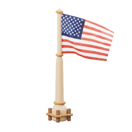 Usa Flag  3D Icon