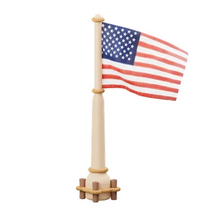 Usa Flag  3D Icon