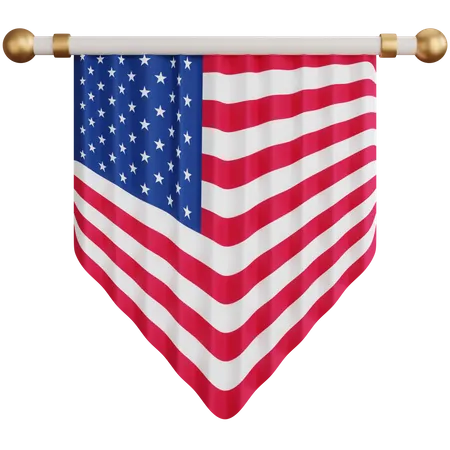 Usa Flag 3D Icon