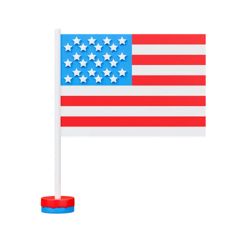 USA Flag 3 D Icon 3D Icon