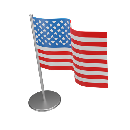 Eine Flagge  3D Icon