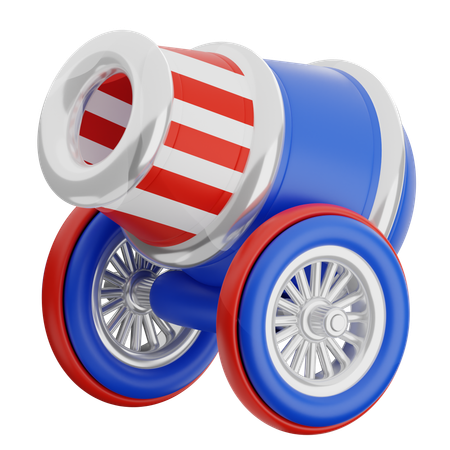 Canon de l'indépendance des États-Unis  3D Icon