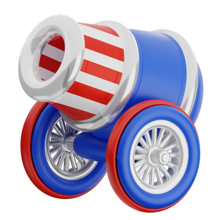 アメリカ独立記念大砲  3D Icon