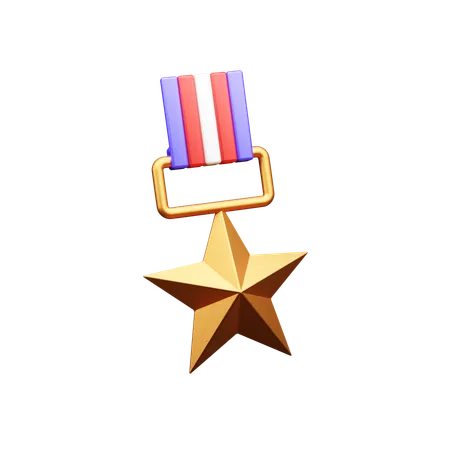 Usa Star  3D Icon