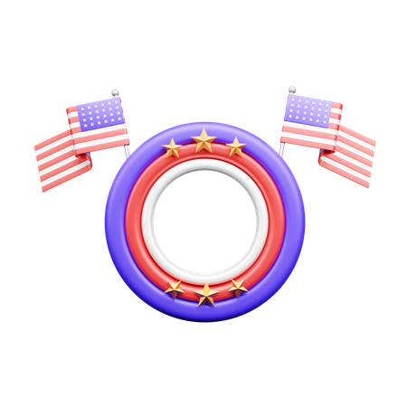 Usa Stars  3D Icon