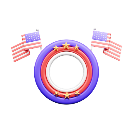 Usa Stars  3D Icon