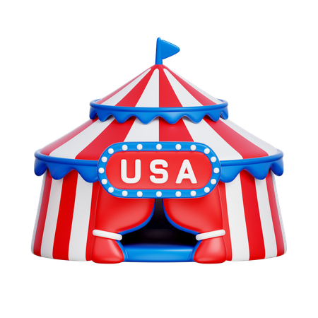 Tenda dos EUA  3D Icon