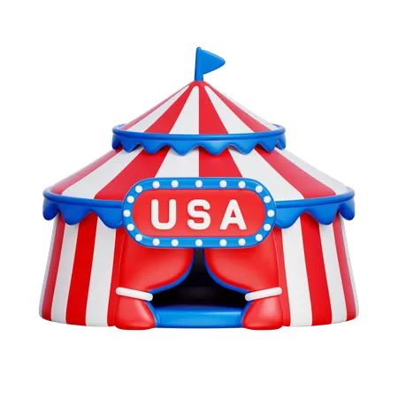Tenda dos EUA  3D Icon