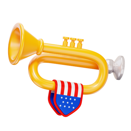 Usa Trumpet  3D Icon