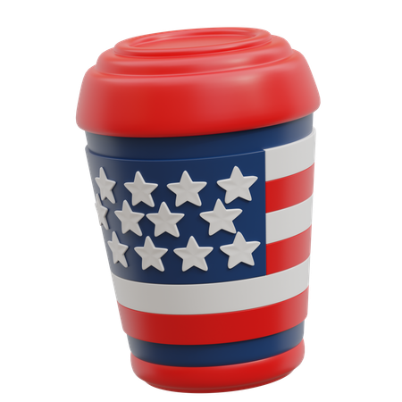 Usa Tumbler  3D Icon
