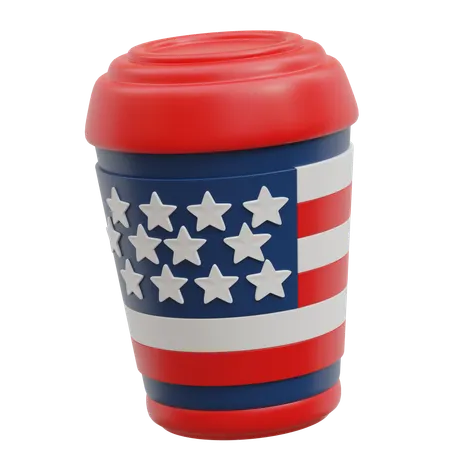 Usa Tumbler  3D Icon