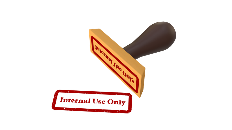 Usage interne uniquement  3D Icon