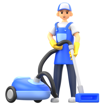 Usando aspiradores de pó  3D Icon