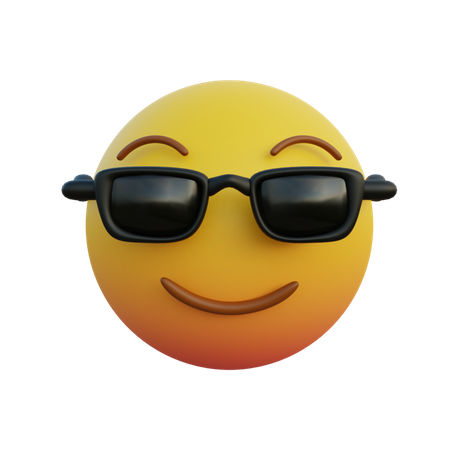 Usando óculos escuros  3D Emoji