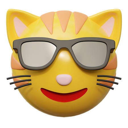 Usando óculos pretos  3D Icon