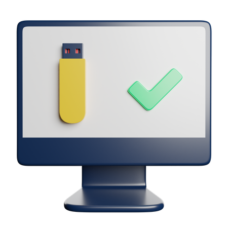 USB  3D Icon