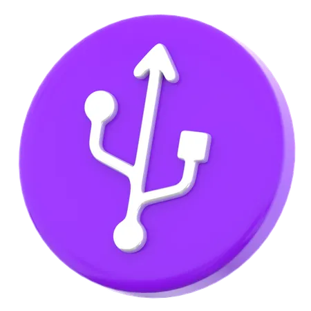 USB  3D Icon