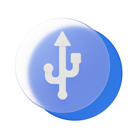 USB  3D Icon