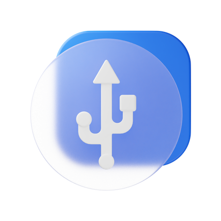 USB  3D Icon