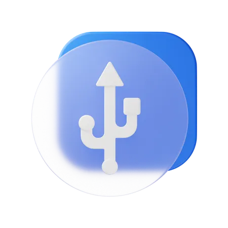 USB  3D Icon