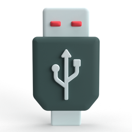USB  3D Icon
