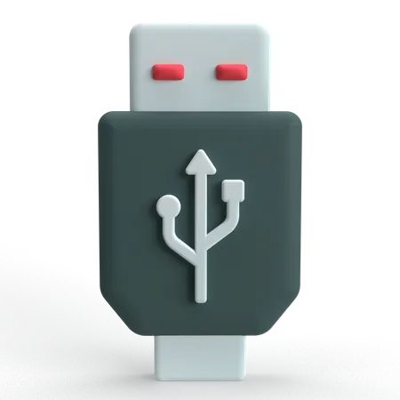 USB  3D Icon