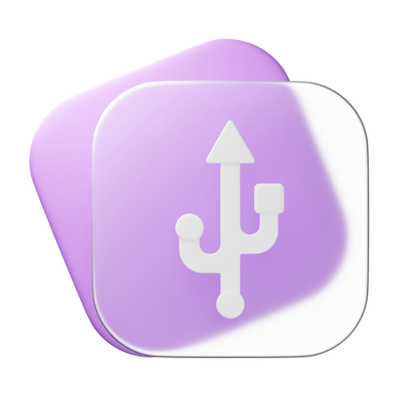 USB  3D Icon