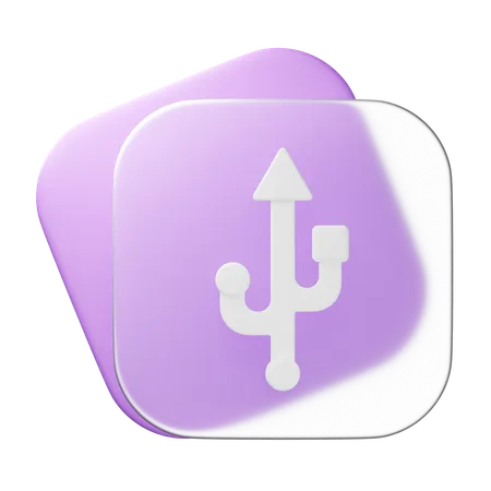 USB  3D Icon