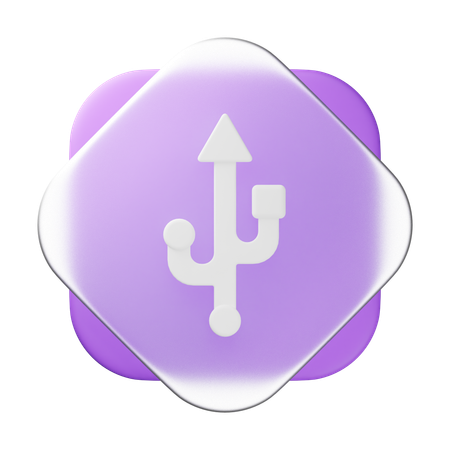 USB  3D Icon