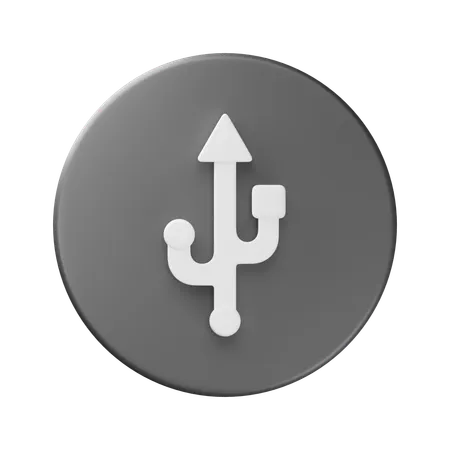 USB  3D Icon