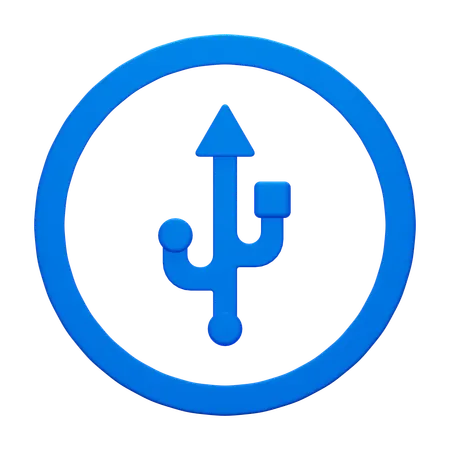 USB  3D Icon