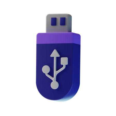 USB  3D Icon