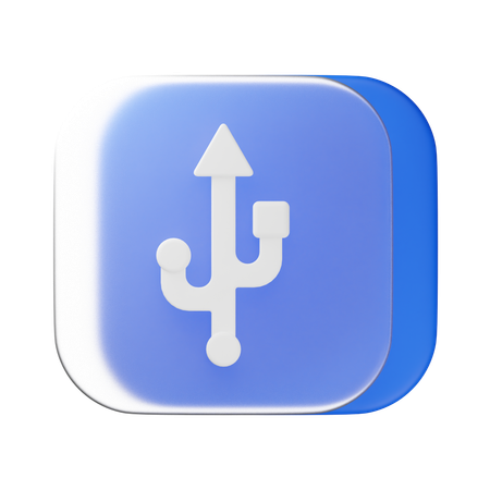 USB  3D Icon