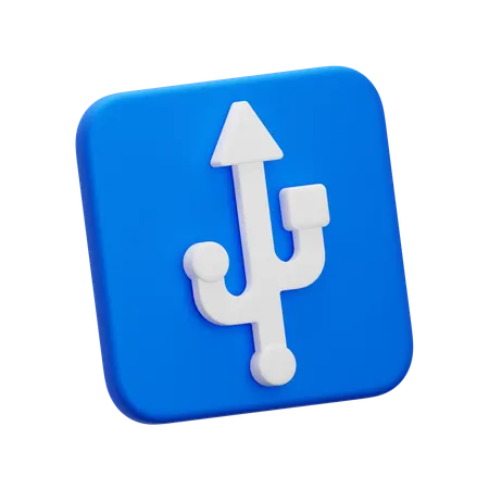USB  3D Icon