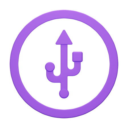 USB  3D Icon