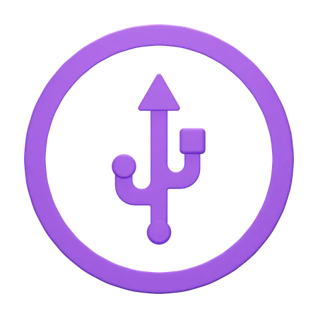 USB  3D Icon