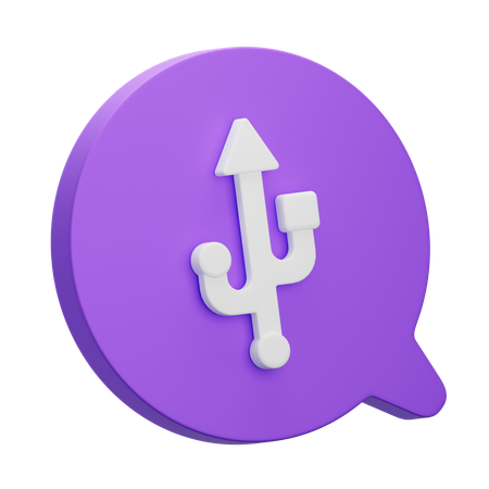 USB  3D Icon