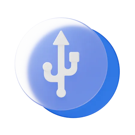 USB  3D Icon