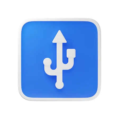 USB  3D Icon