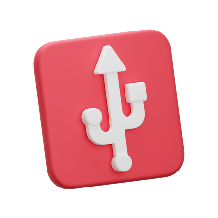 USB  3D Icon
