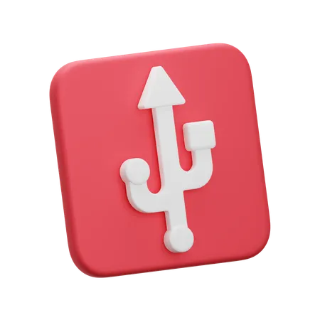 USB  3D Icon