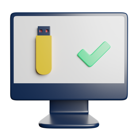 USB  3D Icon