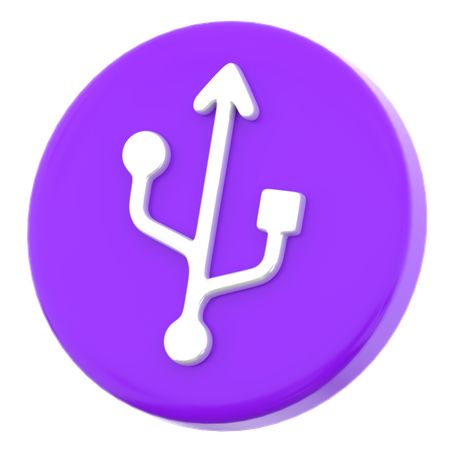 USB  3D Icon