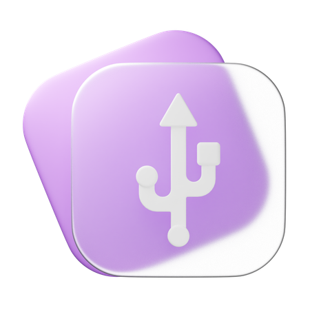 USB  3D Icon