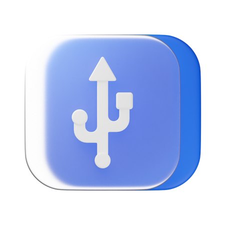 USB  3D Icon