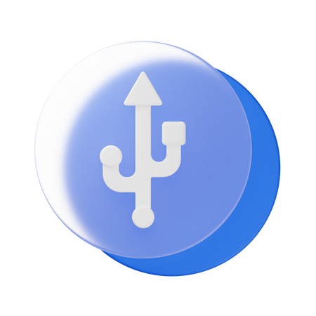 USB  3D Icon