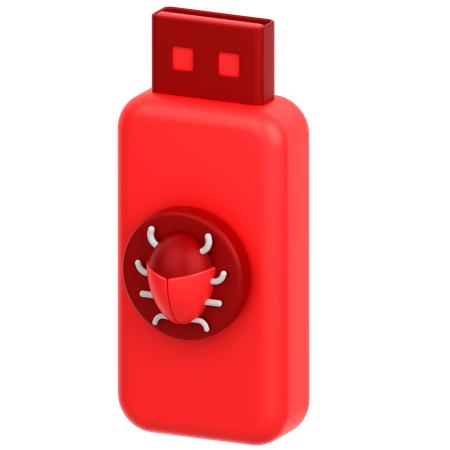 USB 버그  3D Icon