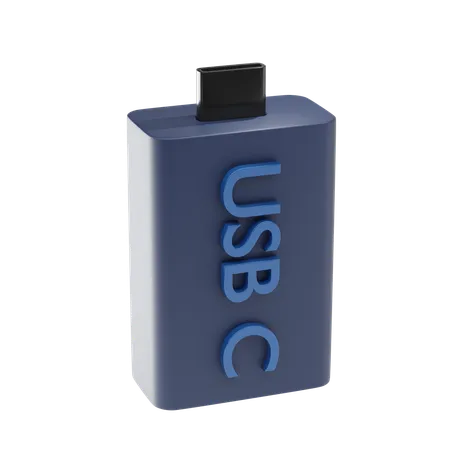 Usb C Storage 3 D Icon And Illustration 3D Icon